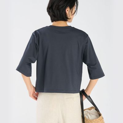ロゴ コットン 5分袖 Tシャツ ”Yoko” | agnes b. (Women