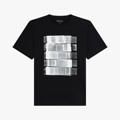 ＜agnes b. (Women)＞プリント　コットン　半袖　アーティスト　Ｔシャツ　”Ａｌｅｘｉｓ　Ｃｌａｄｉｅｒｅ”