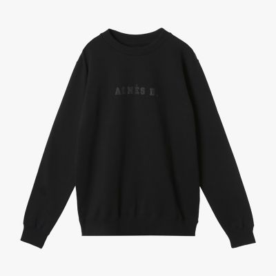 ＜agnes b. (Women)＞ロゴ　コットン　長袖　スウェット　”Ｃｕｐｐｏ”