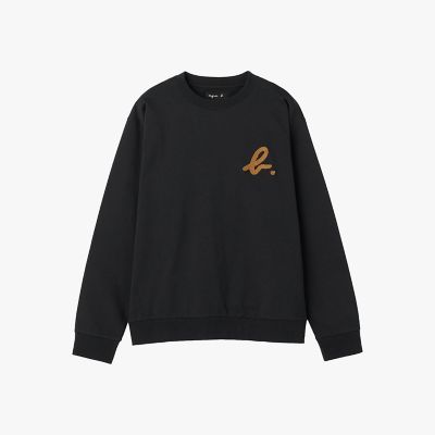 ＜agnes b. (Women)＞”ｂ．”ロゴ　コットン　長袖　スウェット