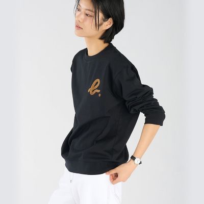 'b.'ロゴコットン 長袖 スウェット　XL アニエスベー b．”ロゴ コットン 長袖 スウェット | agnes b. (Women)/アニエスベー