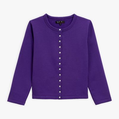 ＜agnes b. (Women)＞コットン　メルトン　カーディガンプレッション　”Ｌｅ　Ｐｅｔｉｔ”