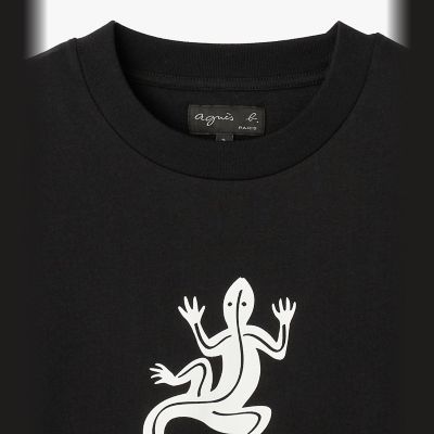 アイコニック コットン 半袖 Tシャツ ”Lezard” | agnes b