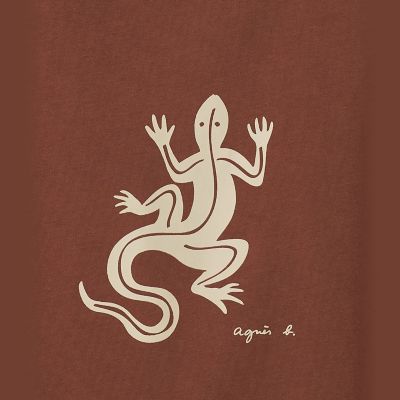 アイコニック コットン 半袖 Tシャツ ”Lezard” | agnes b