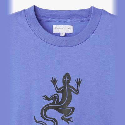 アイコニック コットン 半袖 Tシャツ ”Lezard” | agnes b