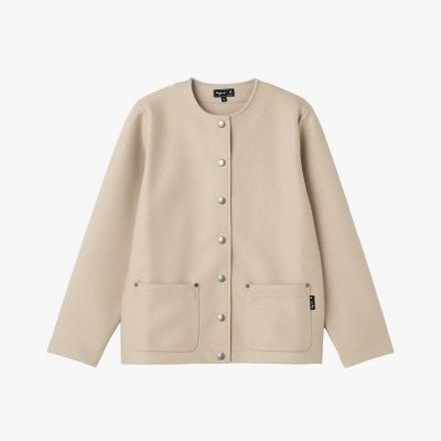 b．”ロゴ ウール 長袖 カーディガン ”Kheli” | agnes b. (Women