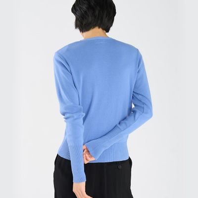 コットン ニット 長袖 カーディガンプレッション ”Snapy” | agnes