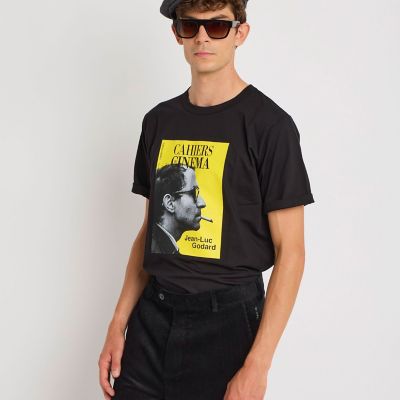 フォトプリント コットン 半袖 Tシャツ ”Cahiers du