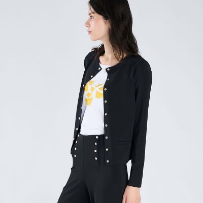 クルーネック 長袖 カーディガン ”Gabi” | agnes b. (Women