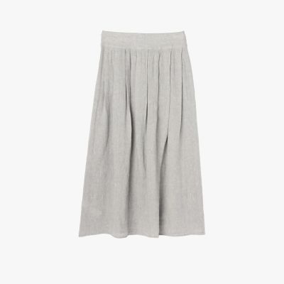 R399/美品 フランス製 agnes b ニット ロングスカート ウエストゴム To b. by agnes b. x RED CARD TOKYO Denim Long SK ロングデニム