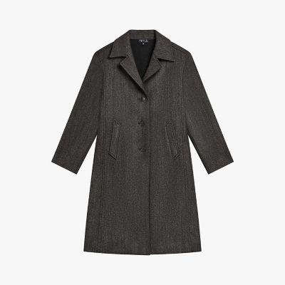 【美品】agnes b. (アニエスベー)ウールコート 黒 H174-JW63 ウール ロングコート | agnes b. (Women)/アニエスベー | 三越伊勢丹