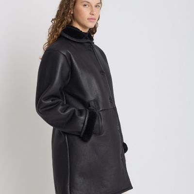 シープスキン ナッパレザー コート ”Merino” | agnes b. (Women