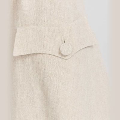 リネン スタンドカラー フロックコート ”Redingote” | agnes