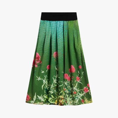 R399/美品 フランス製 agnes b ニット ロングスカート ウエストゴム To b. by agnes b. x RED CARD TOKYO Denim Long SK ロングデニム