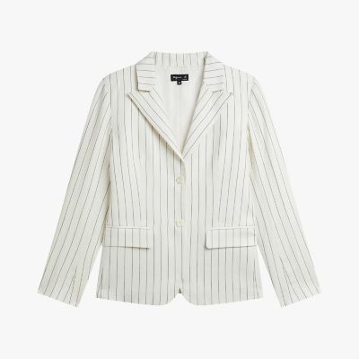 ＜agnes b. (Women)＞ストライプ　コットン　リネン　ジャケット　”Ｇａｒｒｙ”