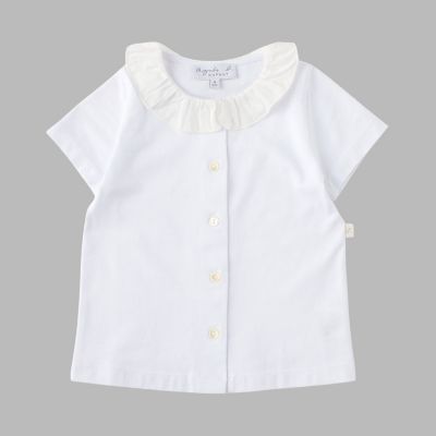キッズ コットン 半袖 フリル ブラウス | agnes b. ENFANT (Baby&Kids 