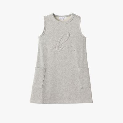 キッズ ”b．” ロゴ コットン ノースリーブ ワンピース | agnes b