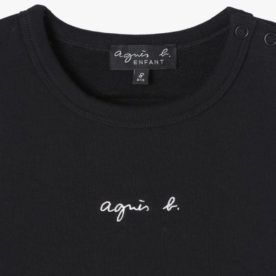 キッズ ロゴ コットン ノースリーブ ワンピース ”Fily” | agnes b
