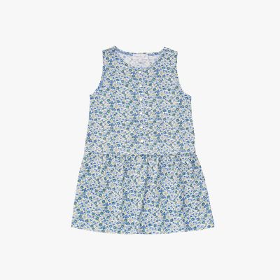 agnès b. 花柄ノースリーブワンピース 8 ans キッズ フラワープリント コットン ノースリーブ ワンピース | agnes b