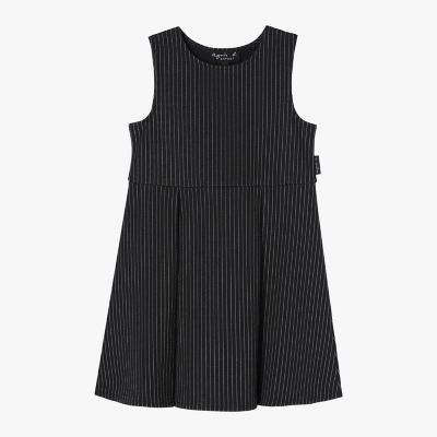 キッズ ”b．” ロゴ コットン ノースリーブ ワンピース | agnes b