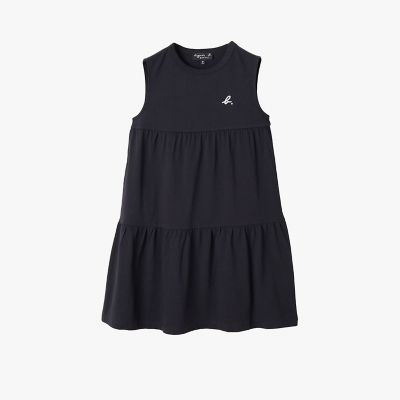 アニエスbワンピース140サイズ キッズ ”b．” ロゴ コットン ノースリーブ ワンピース | agnes b