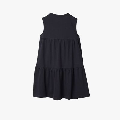 キッズ ”b．” ロゴ コットン ノースリーブ ワンピース | agnes b
