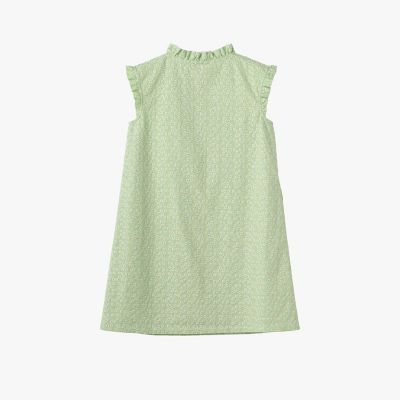 【美品】アニエス・ベー agnes.b ノースリーブワンピース 白 英字プリント キッズ コットン ノースリーブ ワンピース | agnes b. ENFANT