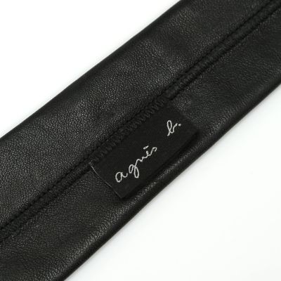 Agnes b. Homme レザーネクタイ メンズ ラムスキンレザー ネクタイ | agnes b. HOMME (Men