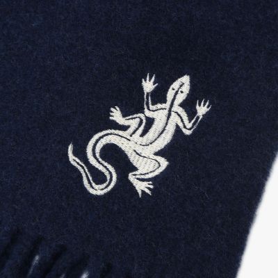 アイコニック 刺繍 ウール マフラー ”Lezard” | agnes b. HOMME