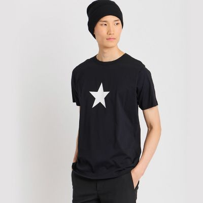 メンズ アイコニック プリント コットン 半袖 Tシャツ ”Etoile
