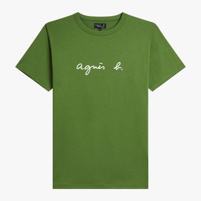 メンズ ロゴ プリント 半袖 Tシャツ ”Brando” | agnes b. HOMME