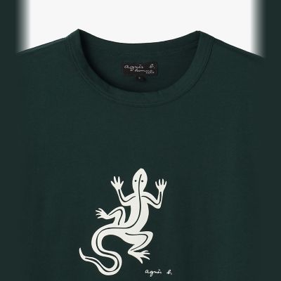 メンズ アイコニック コットン 半袖 Tシャツ ”Lezard” | agnes
