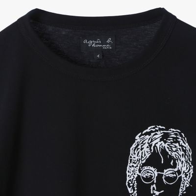 メンズ プリント コットン 半袖 アーティスト Tシャツ ”Rafael