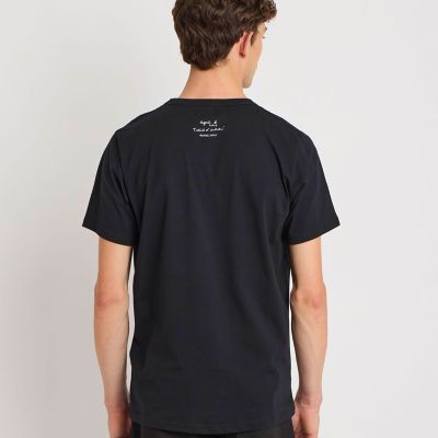 メンズ プリント コットン 半袖 アーティスト Tシャツ ”Rafael