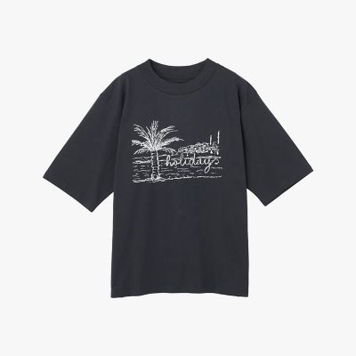 メンズ アイコニック プリント コットン 半袖 Tシャツ ”Lezard