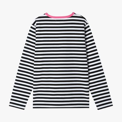 メンズ 細ボーダー コットン 長袖 Tシャツ ”Coulos” | agnes b