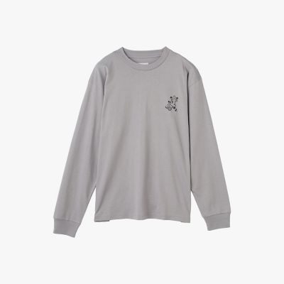 メンズ アイコニック プリント コットン 長袖 Tシャツ ”Lezard