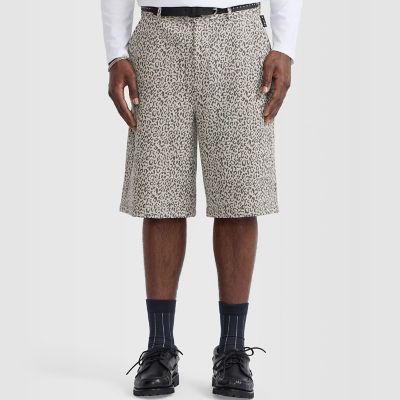 メンズ レオパード ジャカード バミューダ パンツ ”Danel
