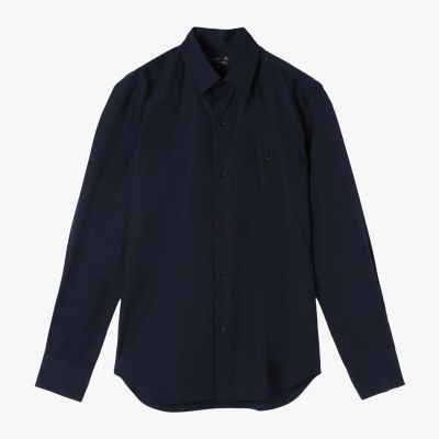 ＜agnes b. HOMME (Men)＞メンズ　アイコニック　刺繍　コットン　長袖　シャツ　”Ｌｅｚａｒｄ”