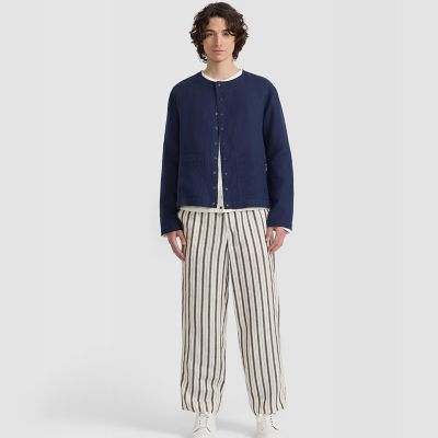 メンズ リネン 長袖 シャツ カーディガン | agnes b. HOMME (Men