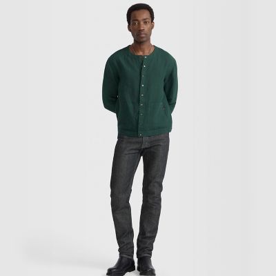 メンズ リネン 長袖 シャツ カーディガン | agnes b. HOMME (Men