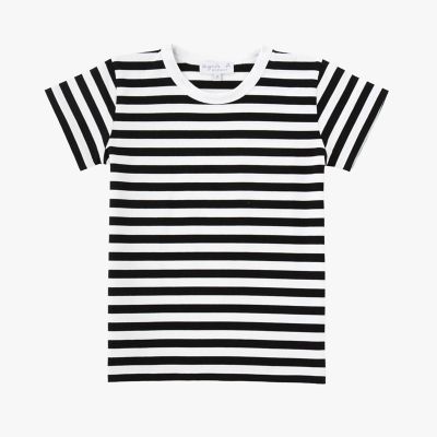 ＜agnes b. ENFANT (Baby&Kids)＞キッズ　コットン　細ボーダー　半袖　Ｔシャツ
