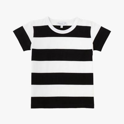 ＜agnes b. ENFANT (Baby&Kids)＞キッズ　コットン　太ボーダー　半袖　Ｔシャツ