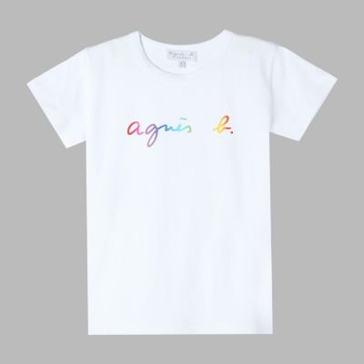 ＜agnes b. ENFANT (Baby&Kids)＞キッズ　ロゴ　コットン　半袖　Ｔシャツ
