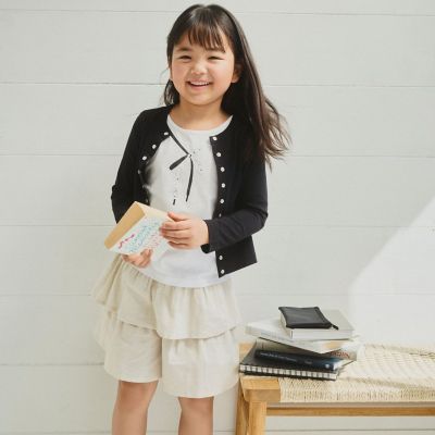 キッズ コットン 長袖 カーディガンプレッション | agnes b. ENFANT