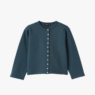 キッズ コットン 長袖 カーディガンプレッション | agnes b. ENFANT