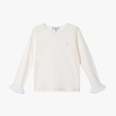 ＜agnes b. ENFANT (Baby&Kids)＞キッズ　コットン　フリル　長袖　トップス