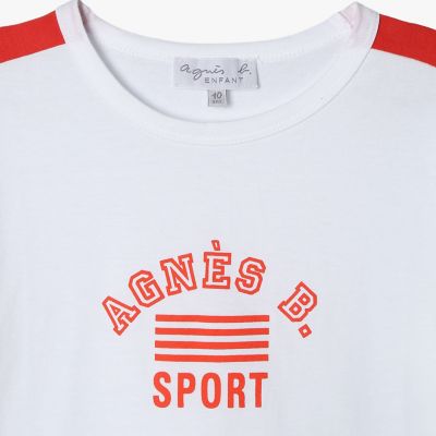 キッズ ロゴ プリント コットン 半袖 Tシャツ | agnes b. ENFANT 