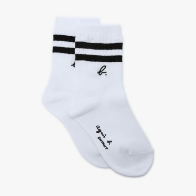 ＜agnes b. ENFANT (Baby&Kids)＞キッズ　”ｂ．”　ロゴ　ダブルライン　ソックス