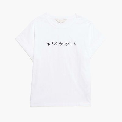 ＜TO B. BY AGNES B.＞ロゴ　プリント　半袖　Ｔシャツ